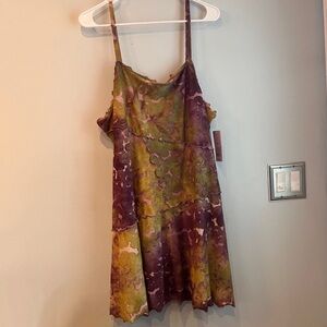 wild fable green and purple dress